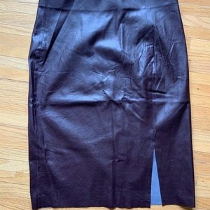 Loft Faux Leather Pencil Skirt